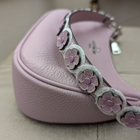 Teri Shoulder Bag With Floral Applique - NWT - Picture 9 of 16